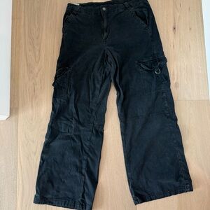 American Eagle Outfitters Black Cargo Pants